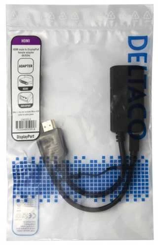 Adapteris DELTACO HDMI - DisplayPort, 4K/60Hz / 1902013