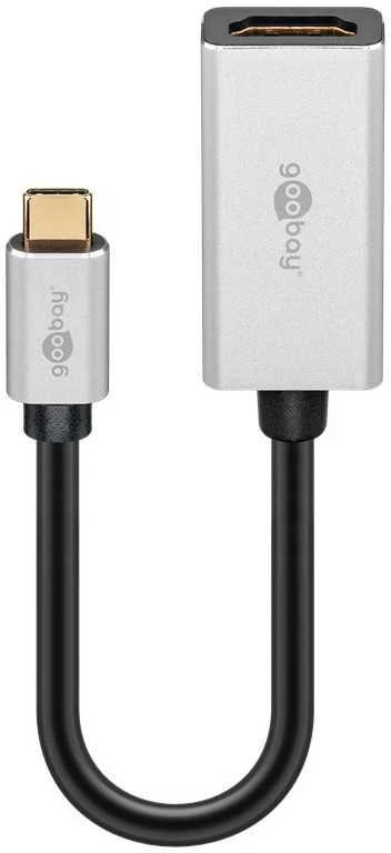 Goobay USB-C į HDMI adapteris, sidabrinis