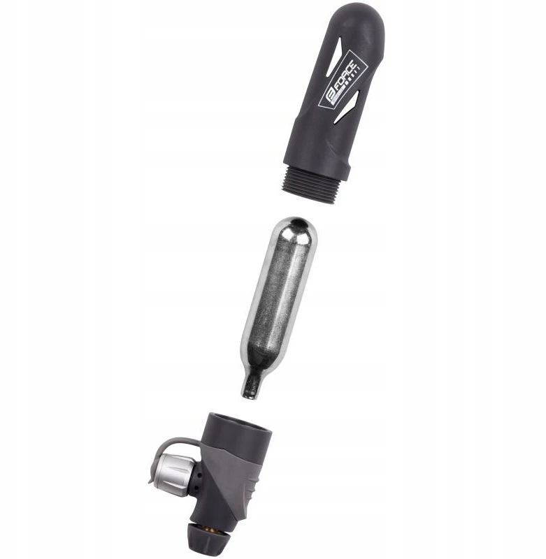 Adapteris ir suspausto oro kasetė Force Shield, juoda