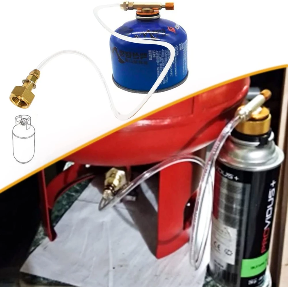 ADAPTERIS KASETĖMS UŽPILDYTI IŠ PROPANO SND DUJŲ BALONO ŽARNOS 60cm