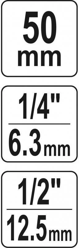 YATO ADAPTER UDAROWY DO BITÓW 1/2`-1/4`