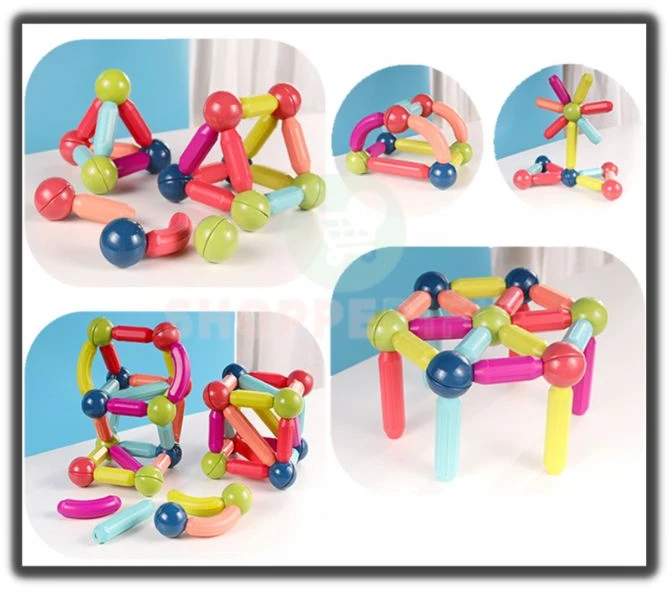 Adar Magnetics Stics magnetiniai konstrukciniai blokeliai 64 vnt
