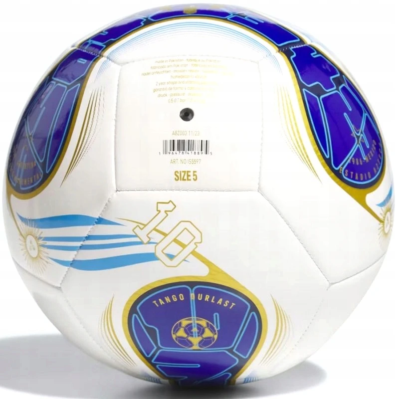 Adidas Messi Club futbolo kamuolys, dydis 5 - balta