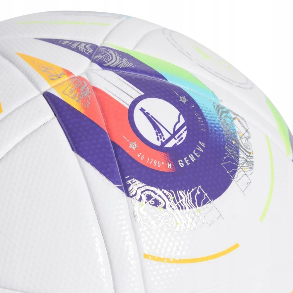 Adidas moterų EURO 2025 League futbolo kamuolys dydis 5 - Balta