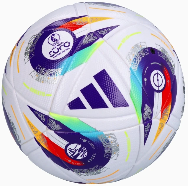 Adidas moterų EURO 2025 League futbolo kamuolys dydis 5 - Balta