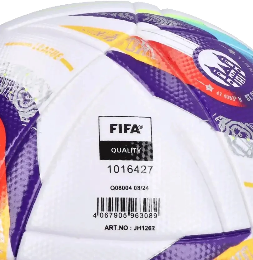 Adidas moterų EURO 2025 League futbolo kamuolys dydis 5 - Balta