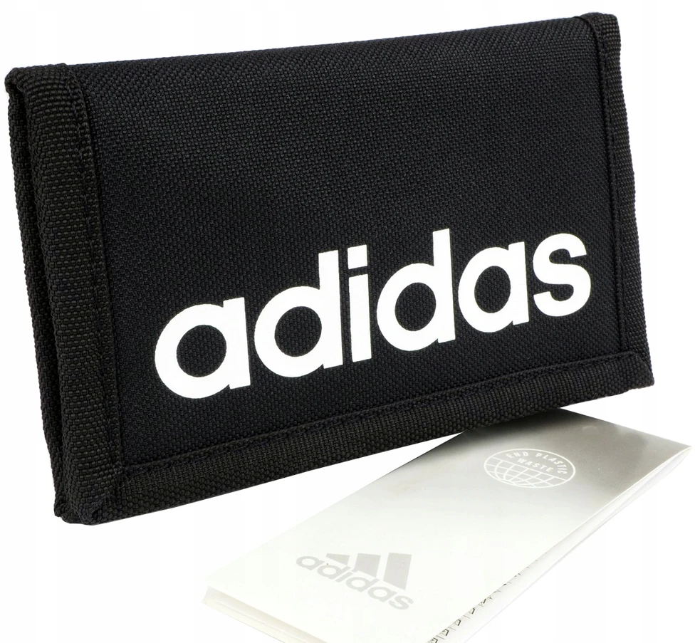 ADIDAS Portfel Juodas SPORTOWY Męski MŁODZIEŻOWY Damski SUWAK na MONETY