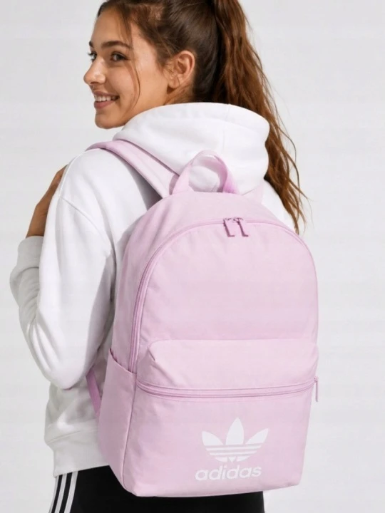 Adidas Rinkinys Mergaitei: Kuprinė 2in1 su maišeliu, rožinė