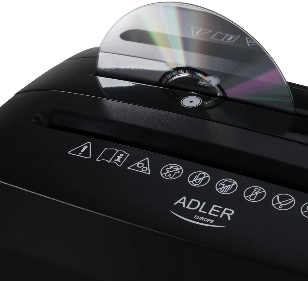 ADLER AD 1037b juoda dokumentų smulkintuvas
