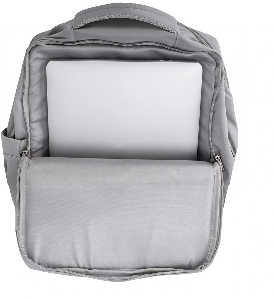Adler Kelioninė kuprinė salone 40x20x30 cm nešiojamasis kompiuteris 17" USB RFID vandeniui atsparus Camry CR 6880 vidutinio pilkumo