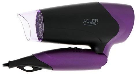Adler | Plaukų džiovintuvas | AD 2260 | 1600 W | Number of temperature settings 2 | Juodas/Violetinė