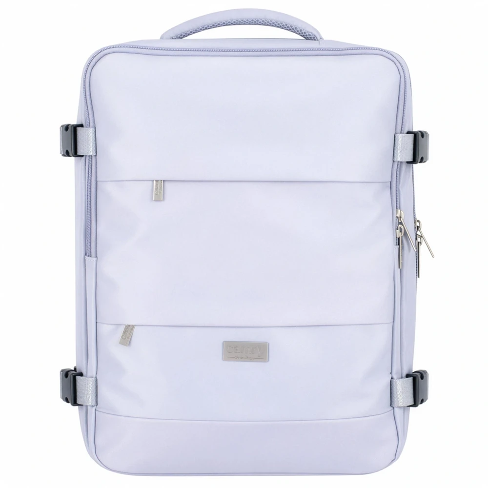 Adler Verslo ir sporto kabinos kuprinė 40x20x30 nešiojamasis 17" vandeniui atsparus RFID Camry CR 6880 šviesiai violetinė