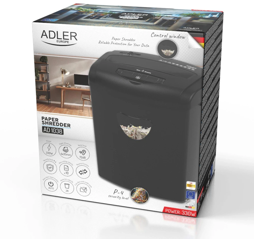 Adler AD 1038 Dokumentų Smulkintuvas