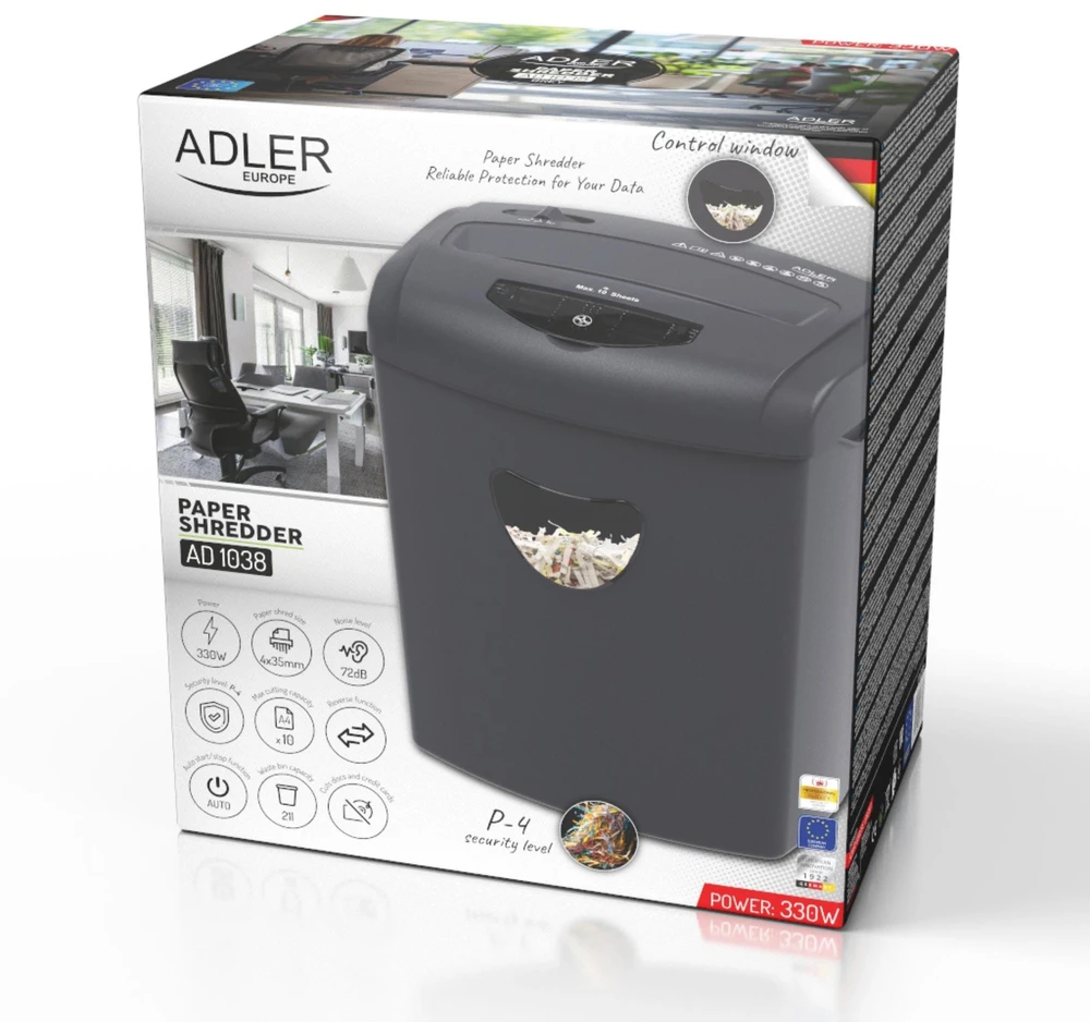 Adler AD 1038 Dokumentų Smulkintuvas