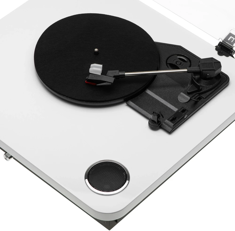 Patefonas Adler AD-1914W su USB ir Bluetooth, baltos spalvos