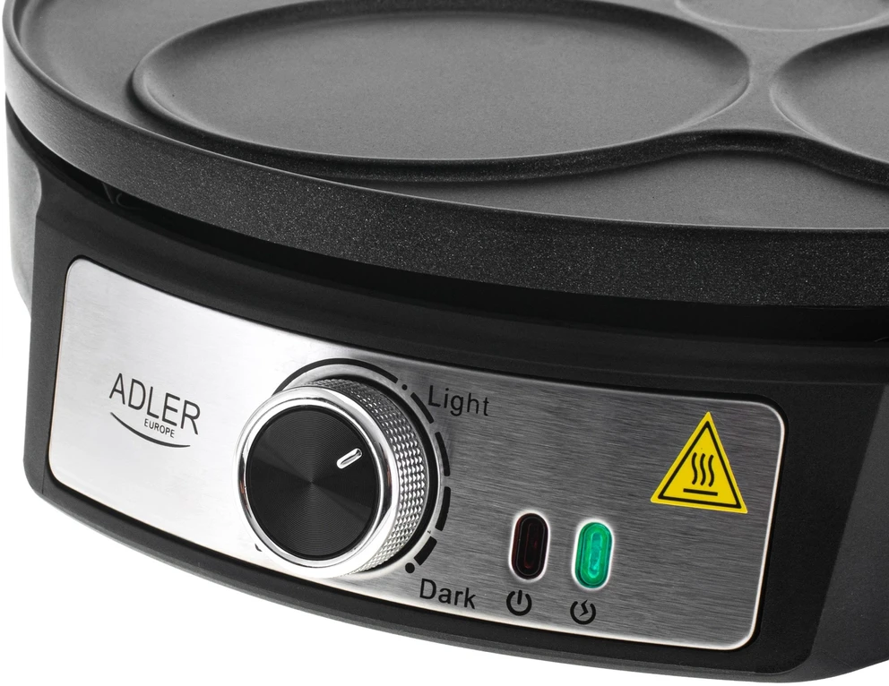 Vaflinė Adler AD 3093 Dvipusė elektrinė blyninė 2 viename Juodas