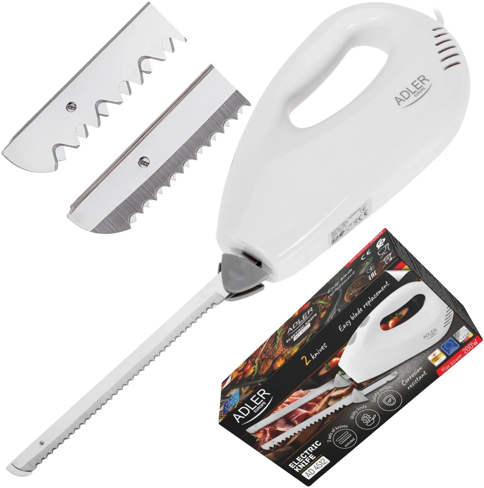 Adler | Electric Knife | AD 4512 | Baltas