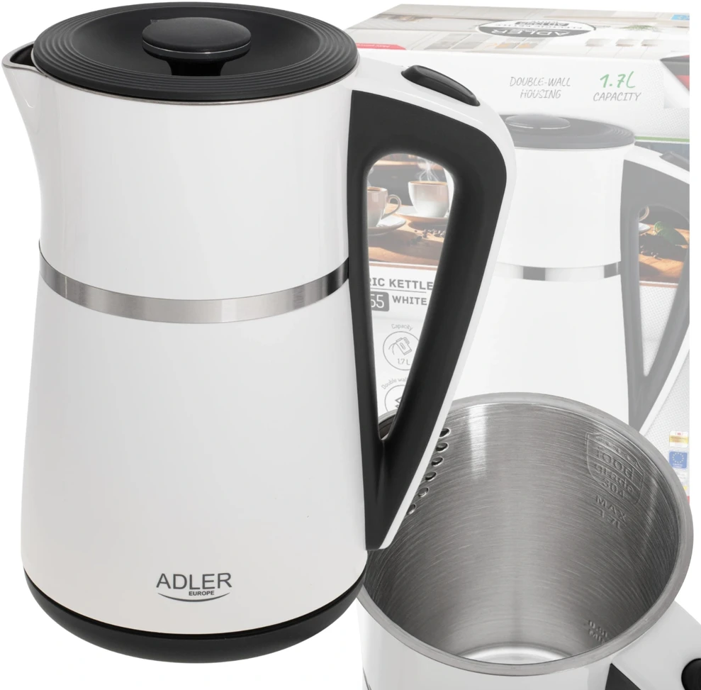 Elektrinis virdulys 1.7 L ADLER AD-1355 baltas