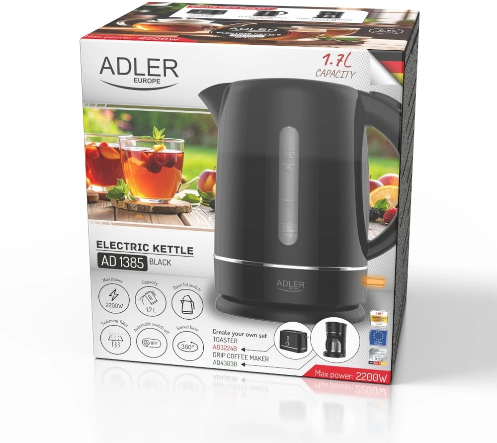 Elektrinis virdulys 1.7L ADLER AD-1385B