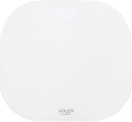 Virtuvinės svarstyklės Adler vonios svarstyklės | AD 8188 | Didžiausias svoris (keliamoji galia) 180 kg | Tikslumas 100 g | Baltas