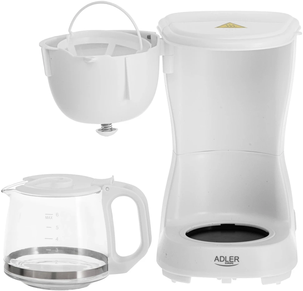 Kavos aparatas Adler | AD 4381w | Lašėjimo | 600 W | Baltas