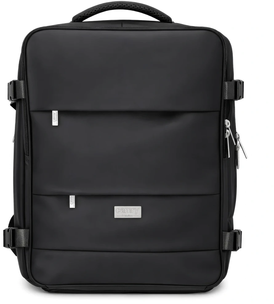 Adler Kabinos kuprinė 40x20x30 cm nešiojamas 17 colių USB vandeniui atsparus Camry CR 6880 juodas