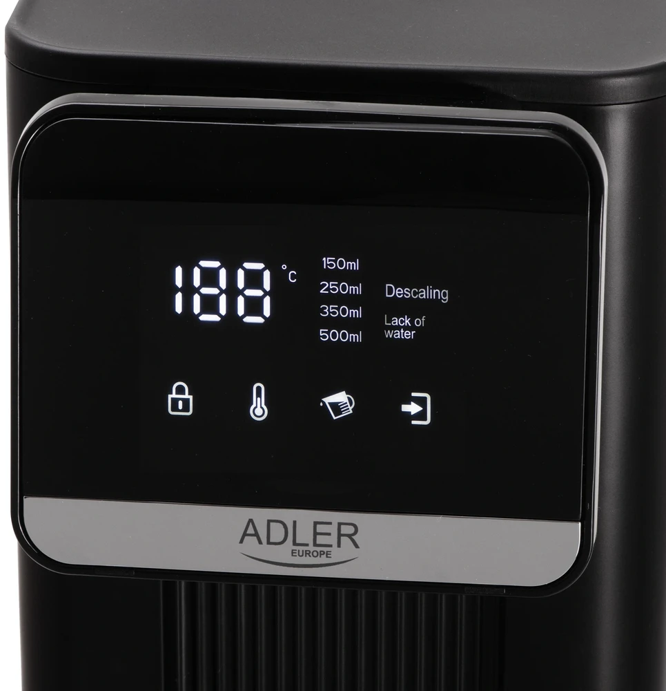 Karšto vandens balionėlis elektrinis virdulys dozatorius vandens filtras 2,5L 2600W Adler AD 1357