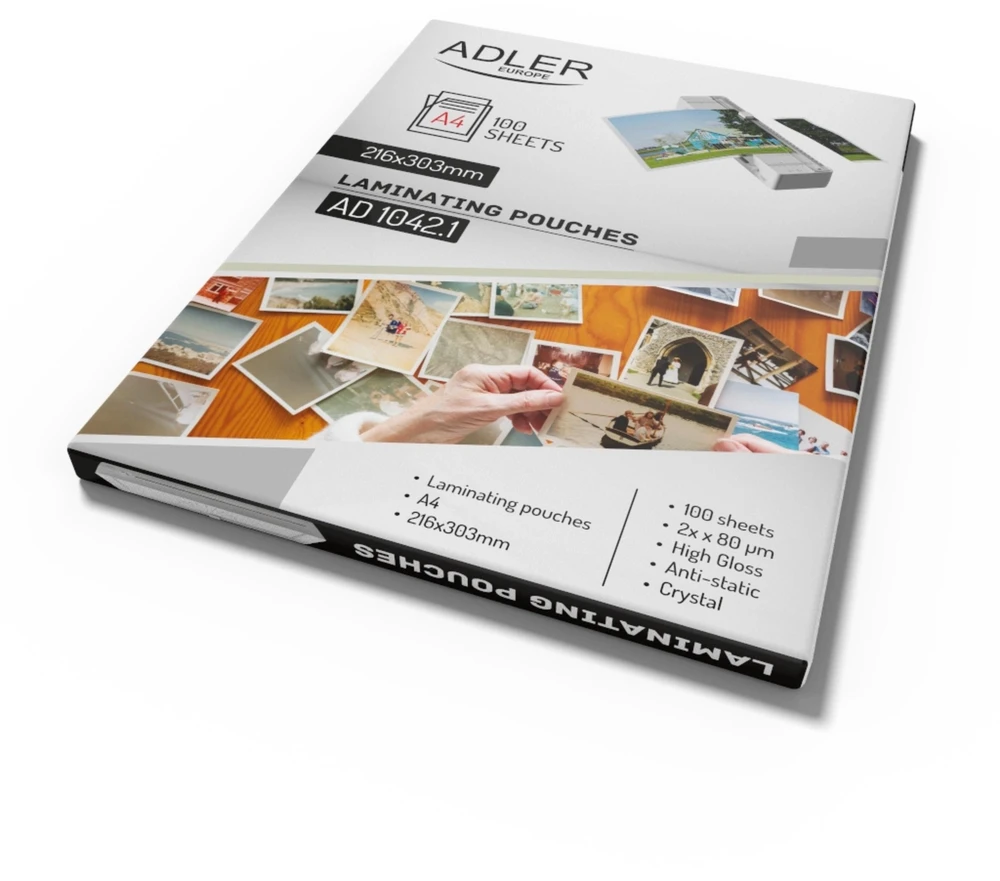 Adler AD 1042.1 Laminavimo folijos - a4