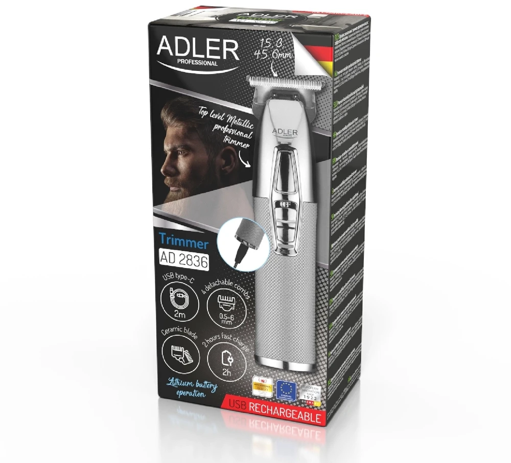 Adler AD 2836.1 Metalinis peilis AD 2836 sidabrui ir AD 2836 auksui