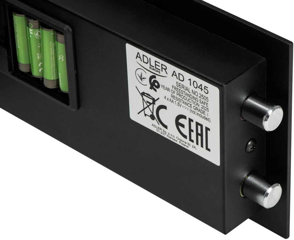 Adler AD 1045 Seifas su elektroniniu kodu ir spyna