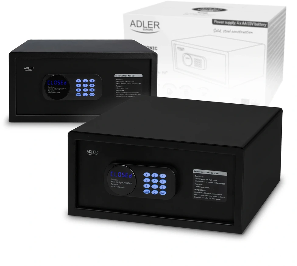 Adler AD 1045 Seifas su elektroniniu kodu ir spyna