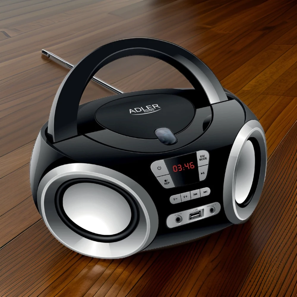 Adler | CD grotuvas | AD 1181 | Garsiakalbiai | USB jungtis
