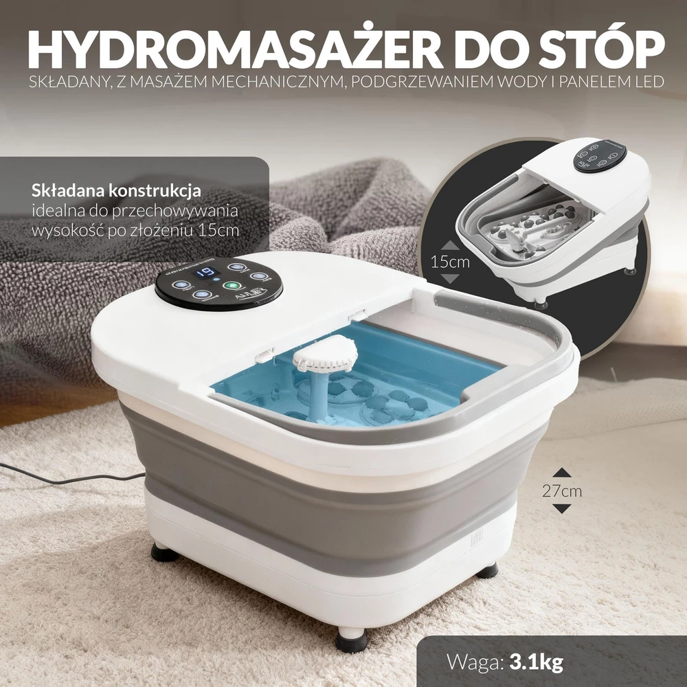Adler AD 2182 Foldable foot spa Baltas