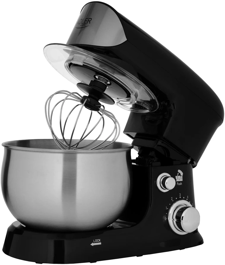 Adler | Planetary virtuvinis kombainas | AD 4226b | 1200 W | Greičių skaičius 6 | Bowl capacity 3.5 L | Juodas