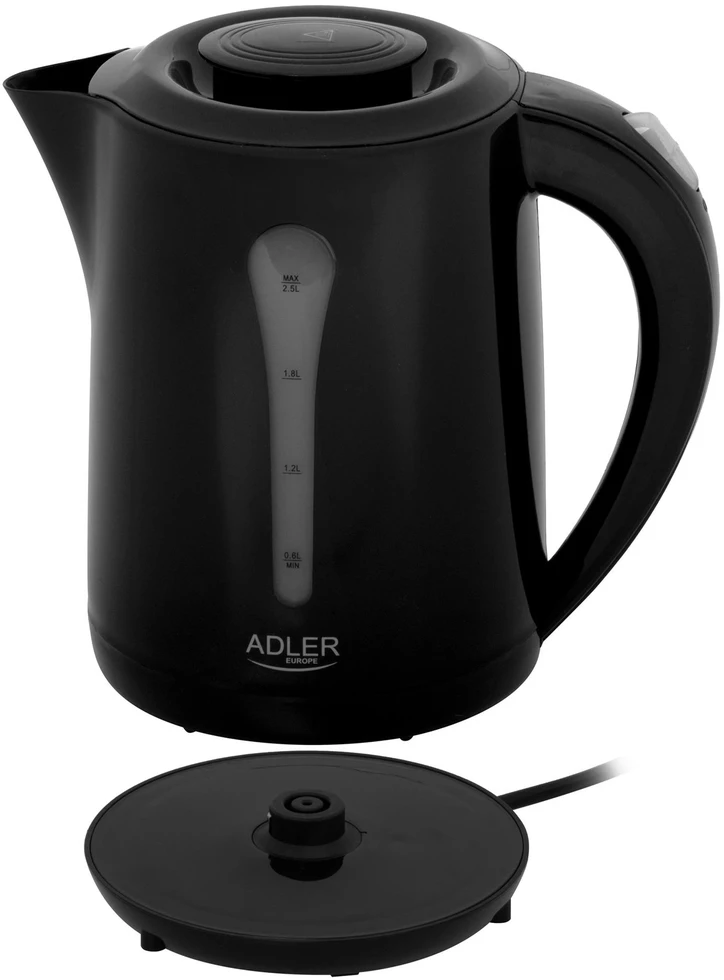 Adler | Virdulys | AD 1244 | Electric | 1850 W | 2.5 L | Plastic | 360° rotational base | Juodas
