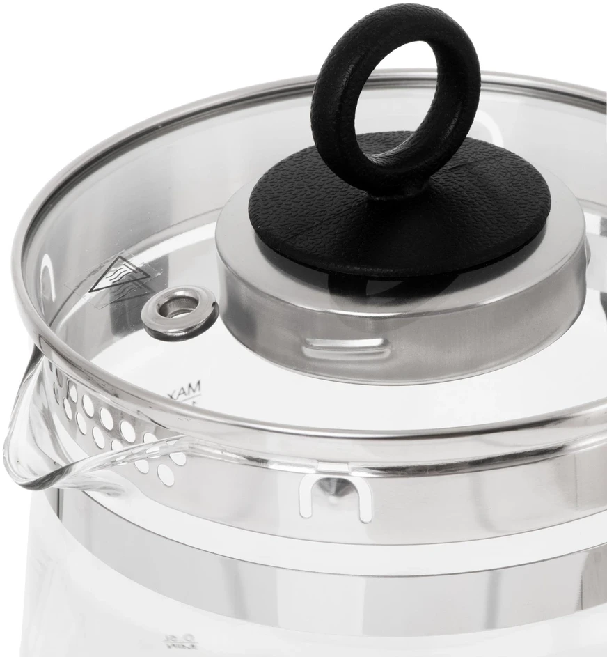 Adler | Virdulys | AD 1299 | Electric | 2200 W | 1.5 L | Glass | 360° rotational base | Juodas