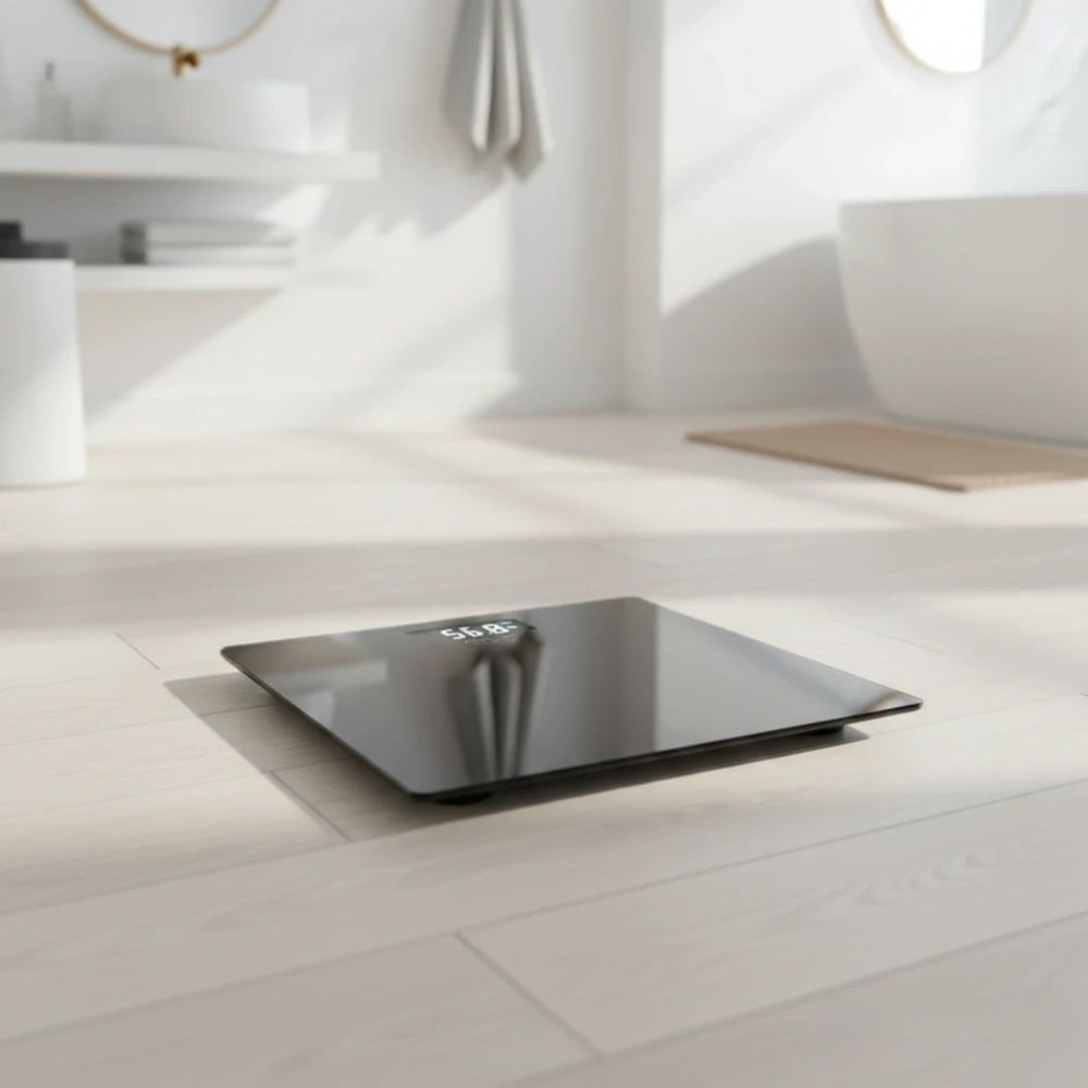Svarstyklės Bathroom scale ADLER AD 8194b rechargeable USB-C Juodas