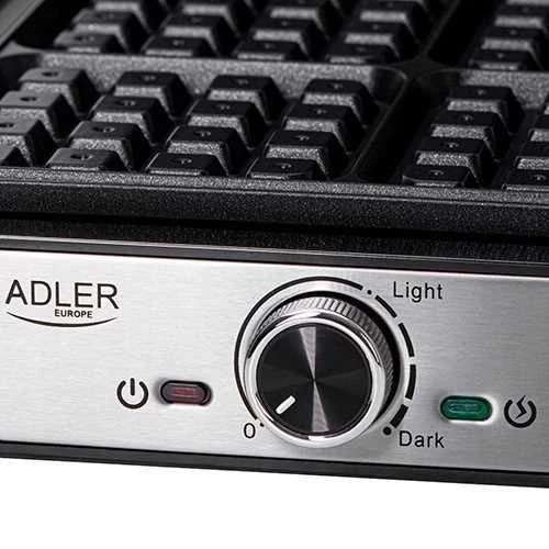 Adler Vaflinė | AD 3083 | 1800 W | Number of pastry 4 | Belgium | Sidabrinis/Juodas