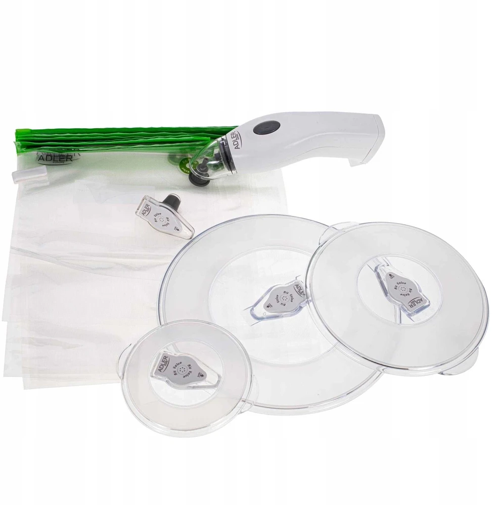 Adler Food Vakuuminis oro ištraukimo rinkinys | AD 4514 | Baltas
