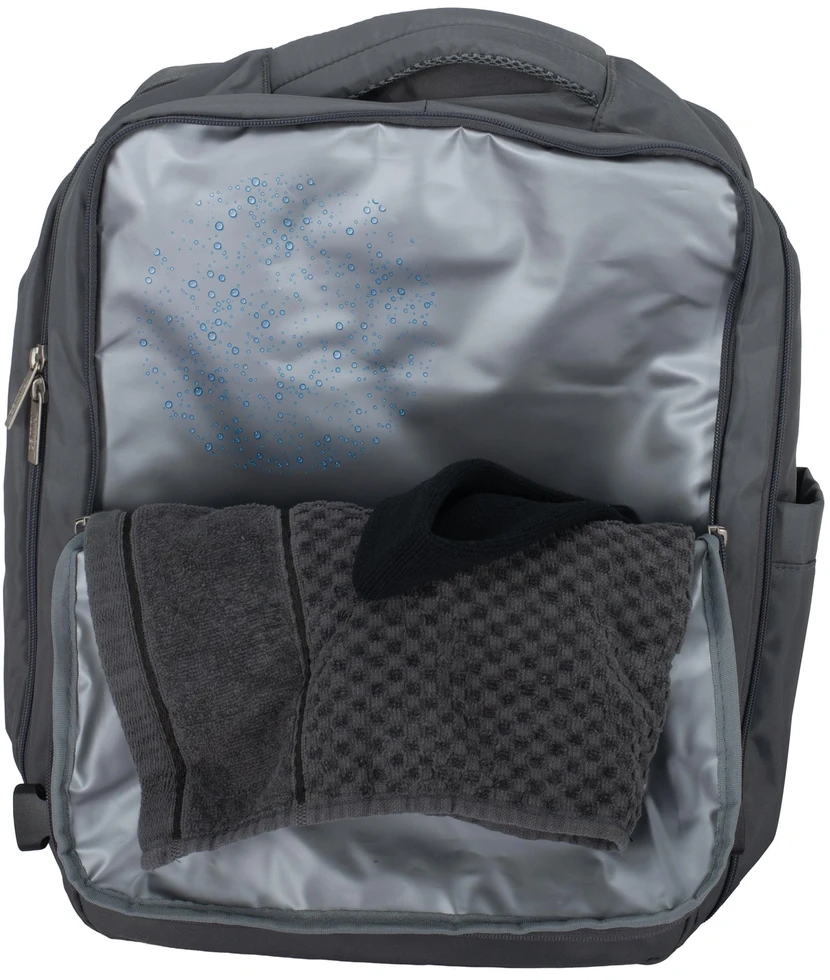 Adler Verslo ir sporto kabinos kuprinė 40x20x30 nešiojamas kompiuteris 17 USB vandeniui atsparus Camry CR6880dg