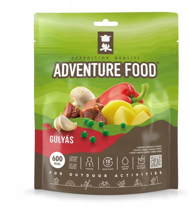 Adventure Food Guliašas 600 kcal liofilizuoto patiekalo maisto davinys