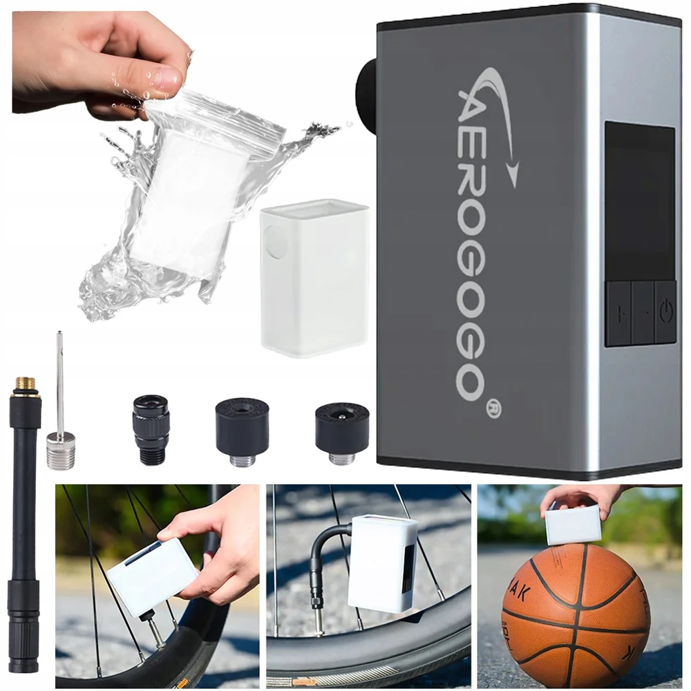 Aerogogo Elektrinė dviračio pompa Giga Pump A3max 150psi, su Usb-c