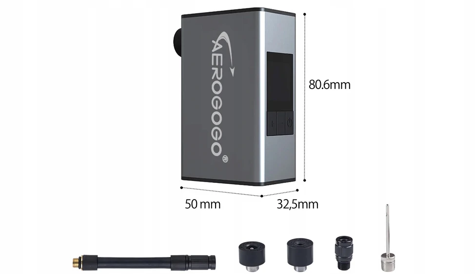 Aerogogo Elektrinė dviračio pompa Giga Pump A3max 150psi, su Usb-c