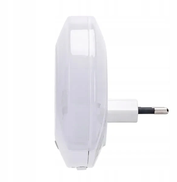 Aigostar Lampka do gniazdka nocna LED su czujnikiem zmiechrzu 0,4W su USB kroviklis