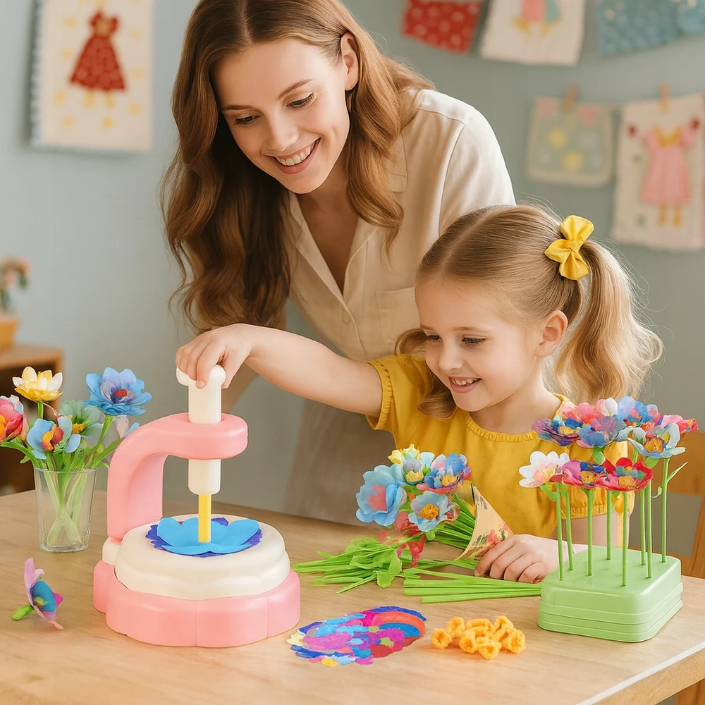 AiM MAŠINA 3D gėlėms kurti XXL Creative Set 160 vnt. „Pasidaryk pats“ puokštės