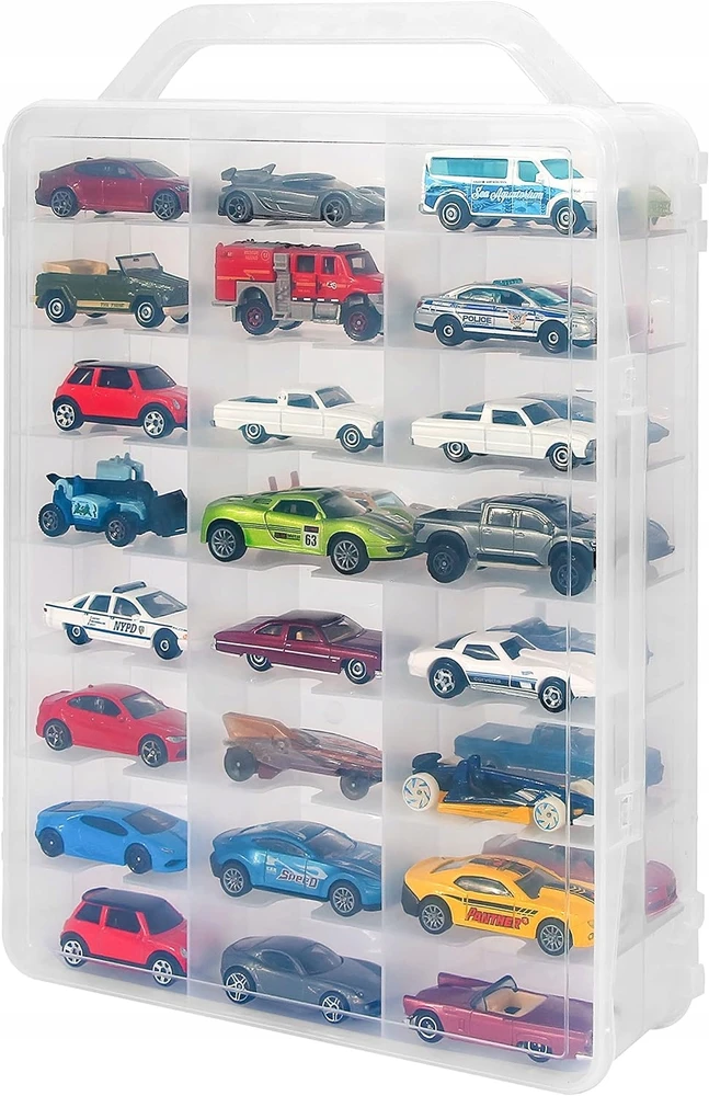 AiM Walizka na Auta Resoraki Hot Wheels Cars 48 Miejsc Dwustronna + Naklejki