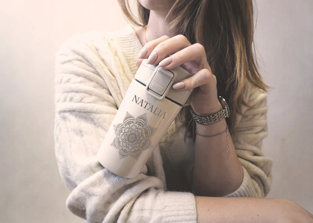 Air Gifts Terminis puodelis 300 ml dovana draugui THERMOS vandens butelis + JŪSŲ GRAVIRA