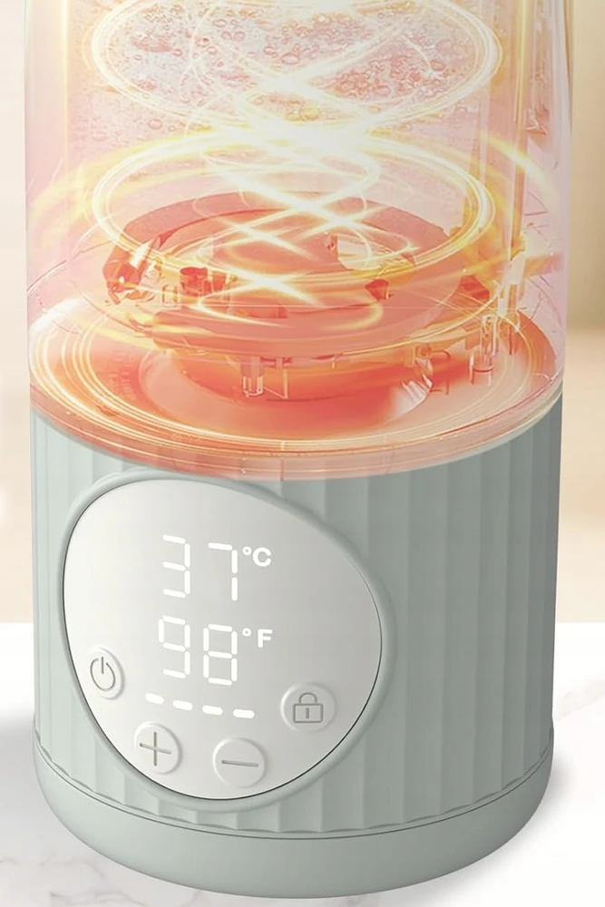 Aiwibi Nešiojamas pieno, mišinio ir vandens šildytuvas, 380 ml, 100 W UKEXE