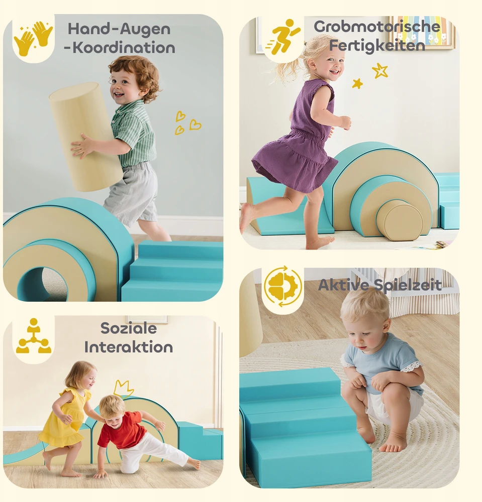 AIYAPLAY 5 dalių putplasčio laipiojimo rinkinys kūdikiams