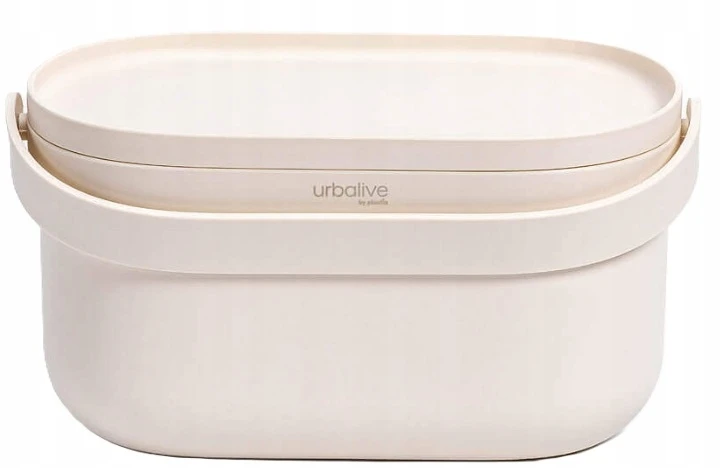 Akces URBALIVE Bioatliekų konteineris su rėmeliu ir kavos filtru 3,1 ltr, kremas